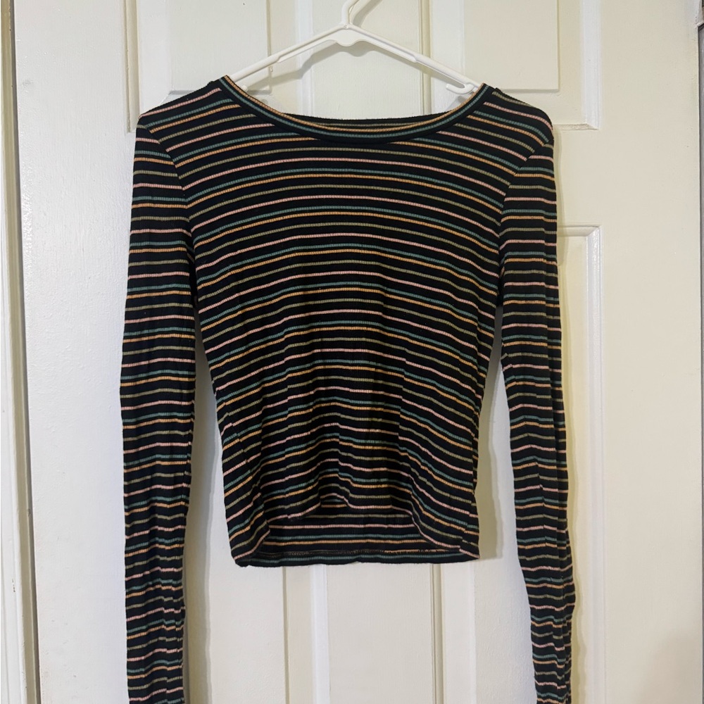 American Eagle Outfitters Multicolor Striped Blouse